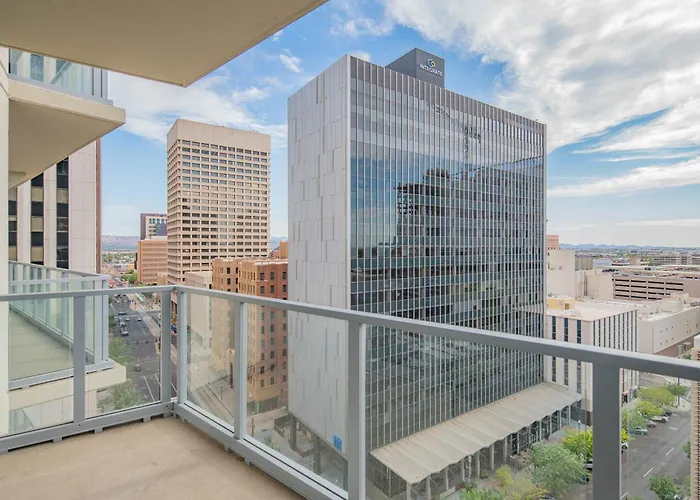 Sleek Downtown Phx High Rise Views Am Appartamento